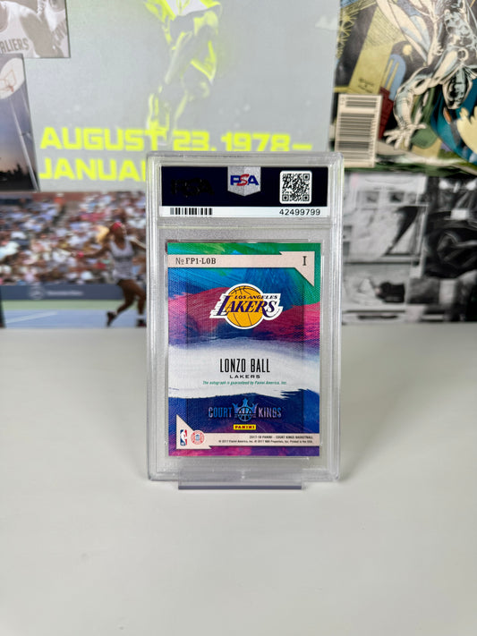 2017 Panini Court Kings Lonzo Ball Fresh Paint I Auto PSA 10