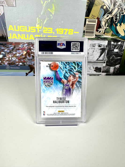 2020 Panini Hoops Tyrese Haliburton Rookie Ink #TYR PSA 9