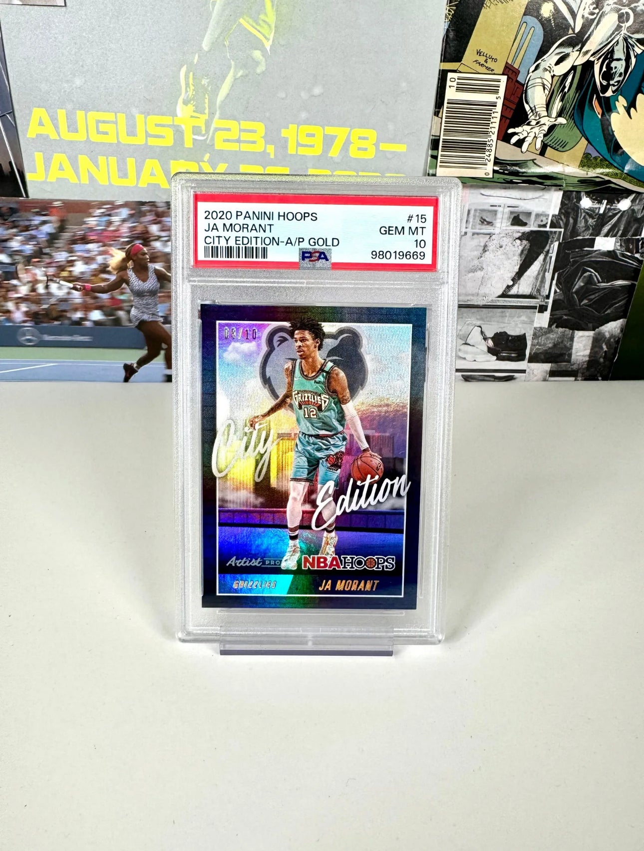 2020 Panini Hoops Ja Morant City Edition AP 8/10 PSA 10 (Pop 1!)